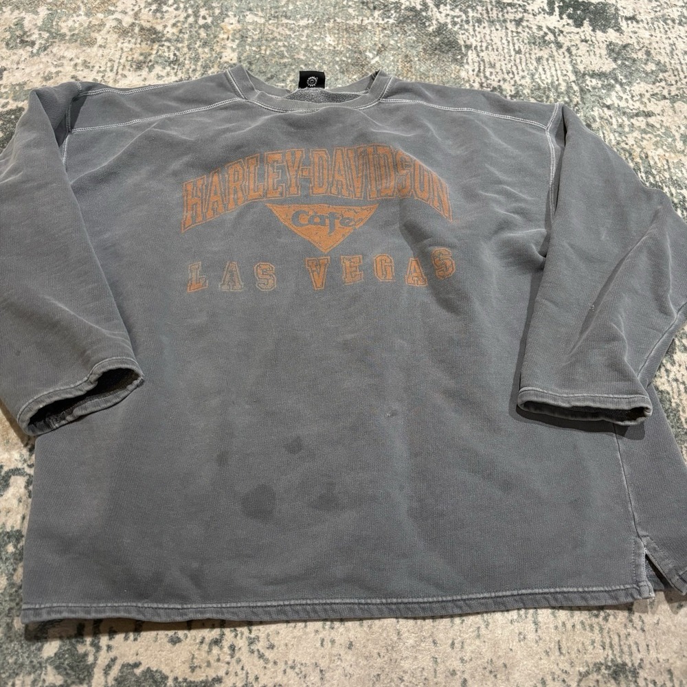 Vintage 1990s Harley Davidson Cafe Las Vegas crewneck sweatshirt 3XL